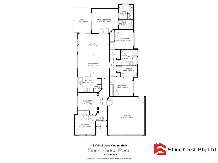 Floorplan of Homely house listing, 13 Yulia Street, Coombabah QLD 4216