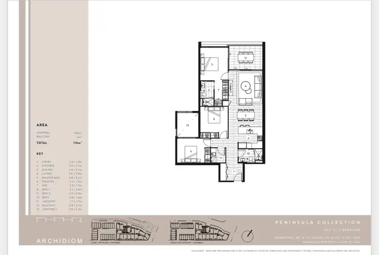 Floorplan of Homely apartment listing, 5350/53 Harbourview Drive, Hope Island QLD 4212