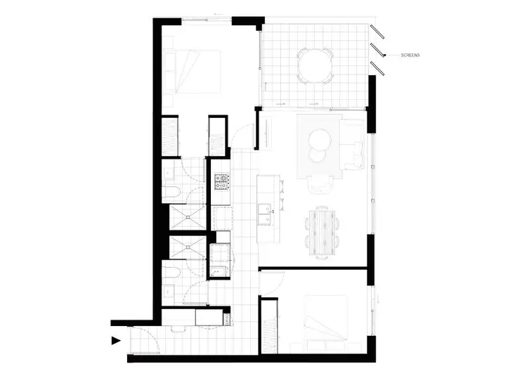 Floorplan of Homely apartment listing, 311 / 77 Jane Street, West End QLD 4101