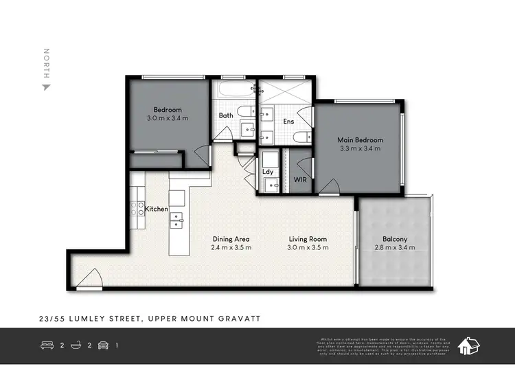 Floorplan of Homely apartment listing, 23/51-55 Lumley Street, Upper Mount Gravatt QLD 4122