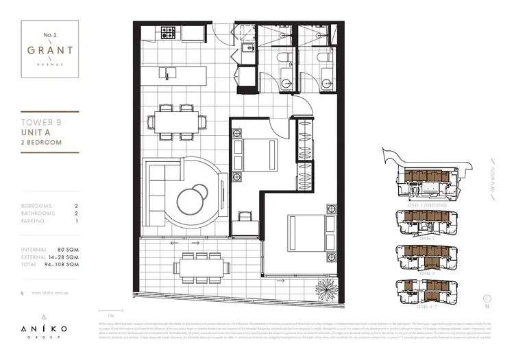 Floorplan of Homely apartment listing, 2512/1 Grant Avenue, Hope Island QLD 4212