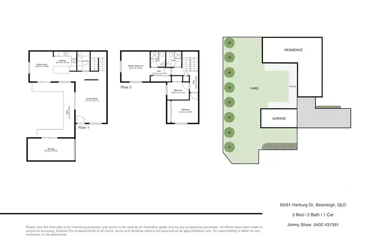 Floorplan of Homely townhouse listing, 63/61 Harburg drive, Beenleigh QLD 4207