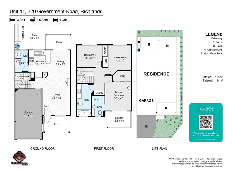 Floorplan of Homely townhouse listing, ID:21154496/220 Government Road, Richlands QLD 4077