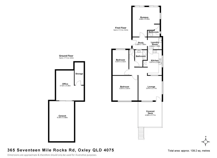 Floorplan of Homely house listing, 365 Seventeen Mile Rocks Road, Oxley QLD 4075