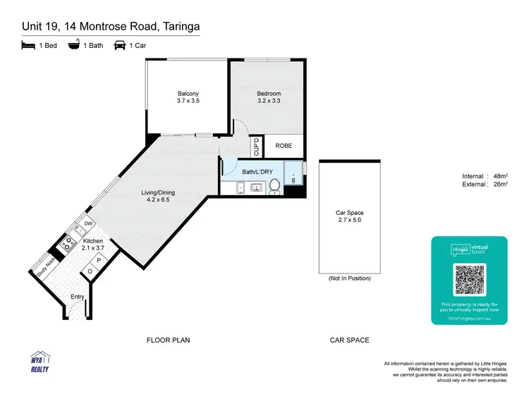Floorplan of Homely apartment listing, ID:21154521/14 Montrose Road, Taringa QLD 4068
