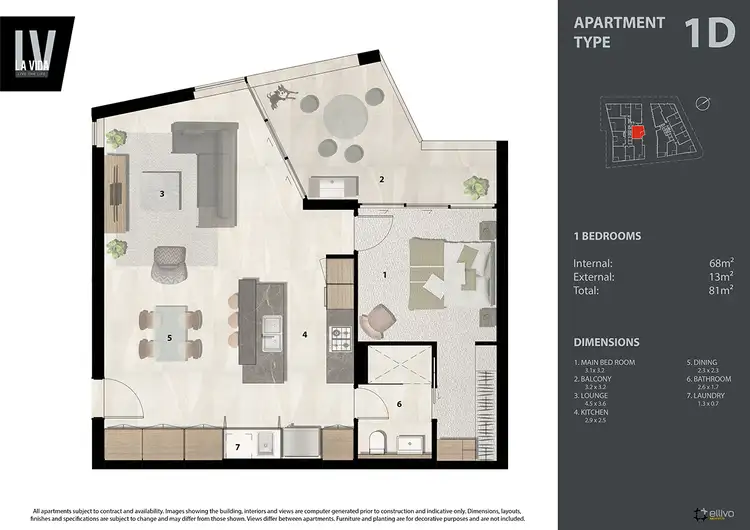Floorplan of Homely unit listing, 009/27 Commercial Road, Newstead QLD 4006