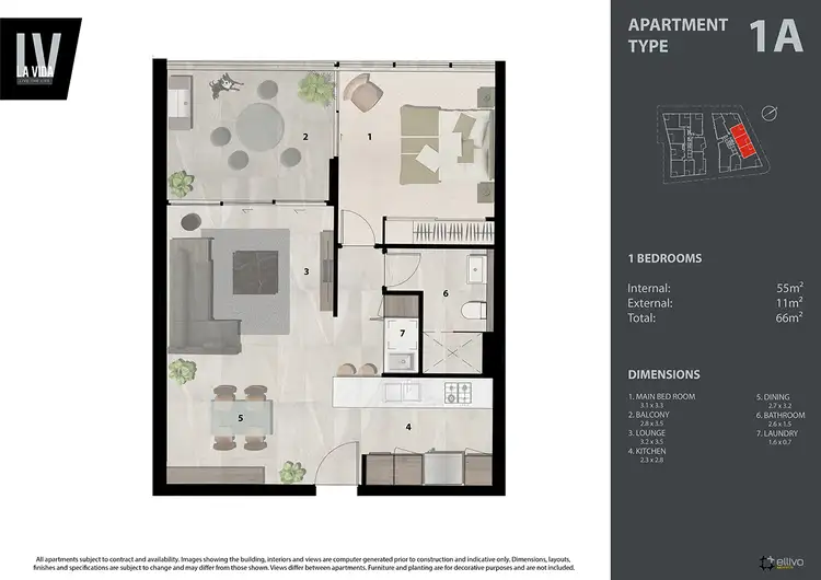 Floorplan of Homely unit listing, 003 / 27 Commercial Road, Newstead QLD 4006