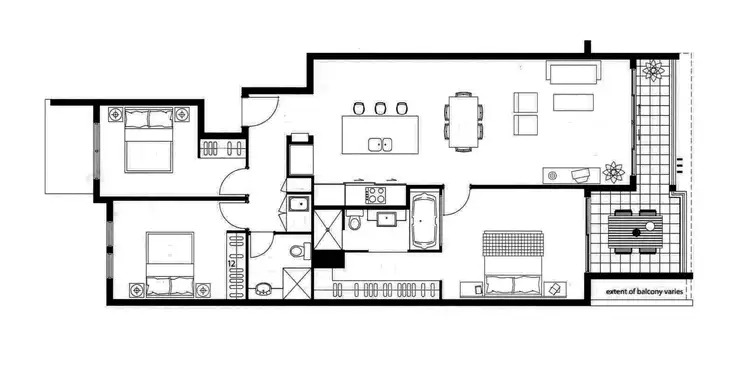 Floorplan of Homely unit listing, ID:21155099/305 Easthill Drive, Robina QLD 4226