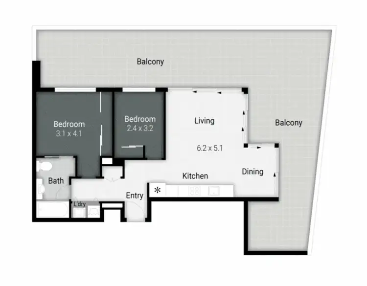 Floorplan of Homely unit listing, ID:21155755/20 Labrador Street, Labrador QLD 4215