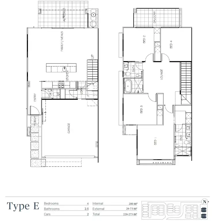 Floorplan of Homely townhouse listing, ID:21155869/51 Ponti Street, Mcdowall QLD 4053