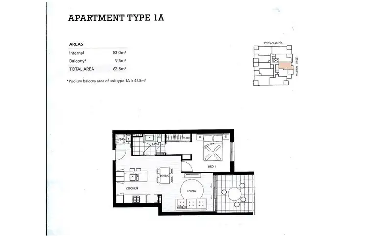 Floorplan of Homely unit listing, 805/16 Masters Street, Newstead QLD 4006