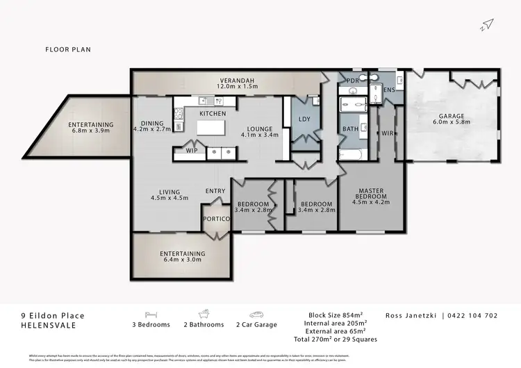 Floorplan of Homely house listing, 9 Eildon Place, Helensvale QLD 4212