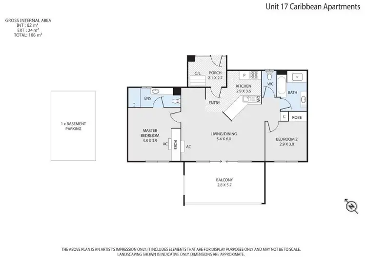 Floorplan of Homely apartment listing, 17/4 Grand Parade, Parrearra QLD 4575