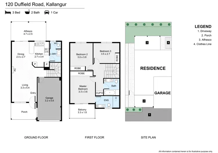 Floorplan of Homely townhouse listing, ID:21156615/120 Duffield Road, Kallangur QLD 4503