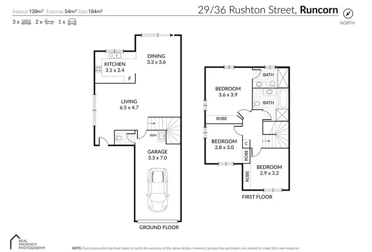 Floorplan of Homely townhouse listing, 29/36 Rushton Street, Runcorn QLD 4113