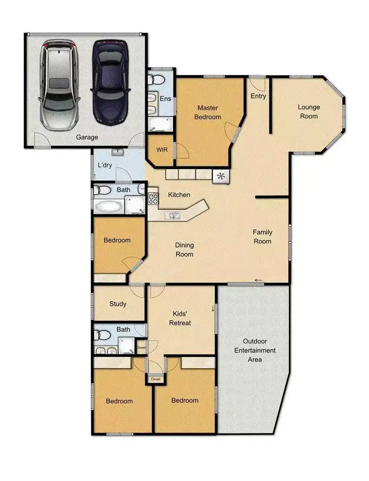 Floorplan of Homely house listing, 66 Whipbird Place, Aspley QLD 4034