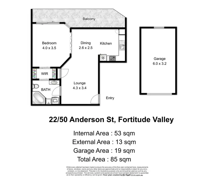 Floorplan of Homely unit listing, ID:21156830/50 Anderson Street, Fortitude Valley QLD 4006