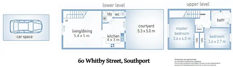 Floorplan of Homely townhouse listing, ID:21156876/60 Whitby Street, Southport QLD 4215