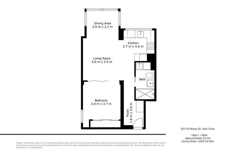 Floorplan of Homely apartment listing, ID:21156892/79 Moray Street, New Farm QLD 4005