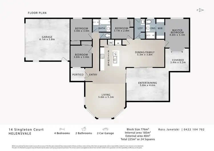 Floorplan of Homely house listing, 14 Singleton Court, Helensvale QLD 4212