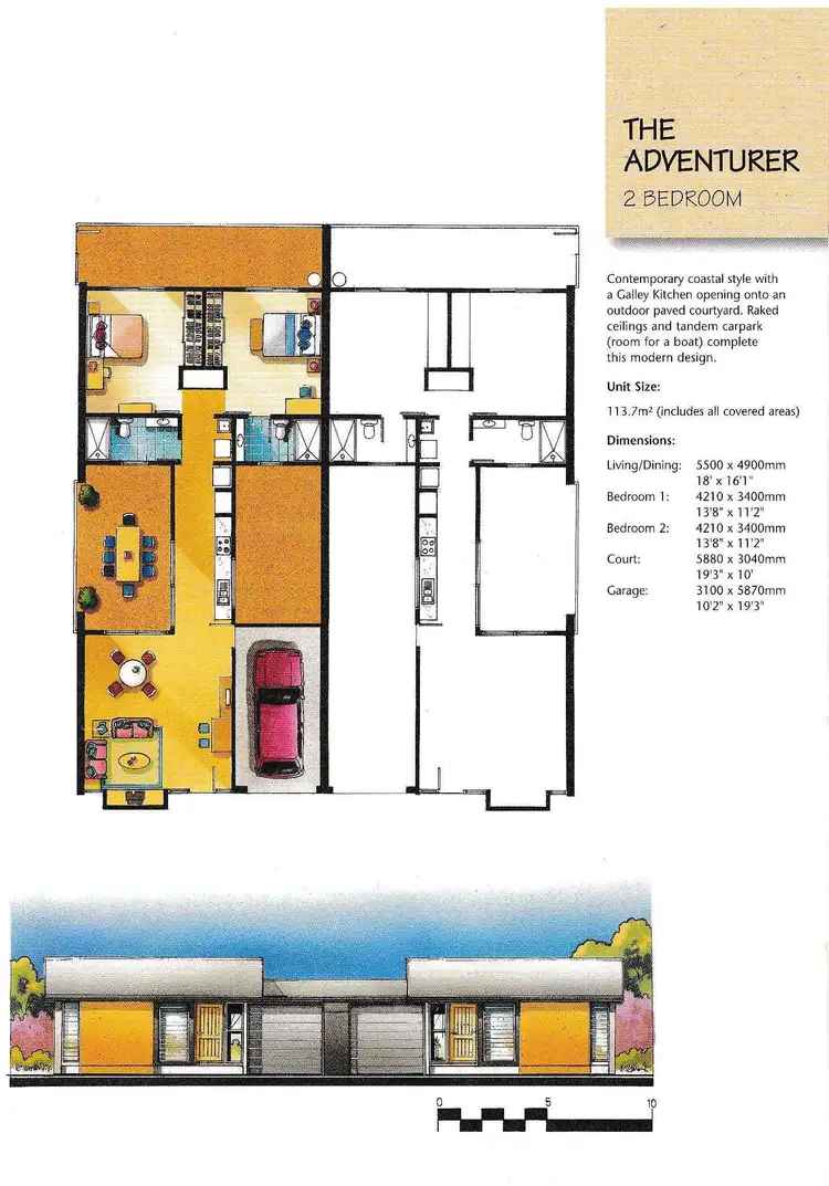 Floorplan of Homely villa listing, 19/2 Grand Parade, Parrearra QLD 4575