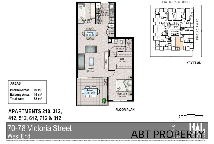 Floorplan of Homely apartment listing, ID:21157065/70-78 Victoria Street, West End QLD 4101