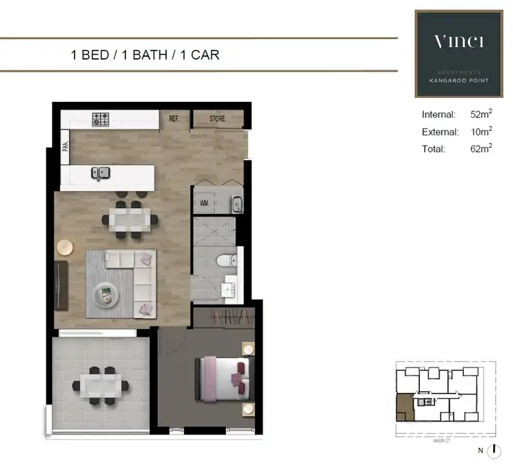 Floorplan of Homely unit listing, ID:21157088/28 Wharf Street, Kangaroo Point QLD 4169