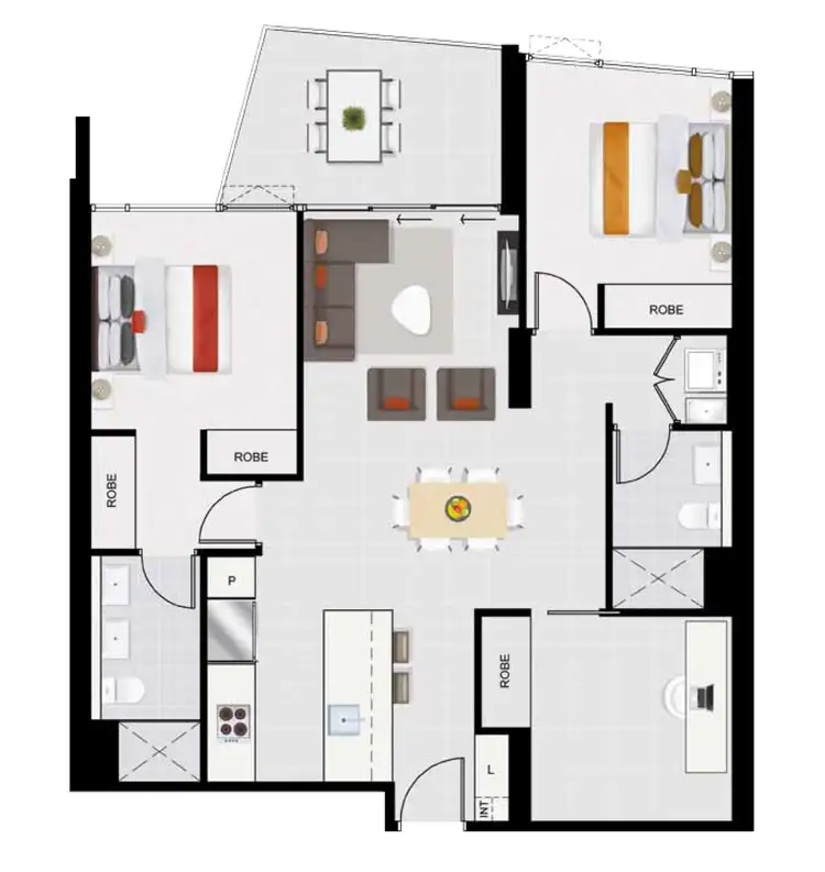Floorplan of Homely apartment listing, ID:21157401/24 Stratton Street, Newstead QLD 4006