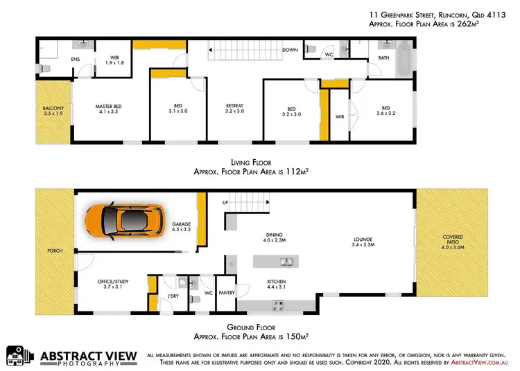 Floorplan of Homely semi-detached listing, 11 Greenpark Street, Runcorn QLD 4113