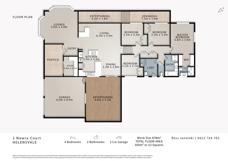 Floorplan of Homely house listing, 2 Nowra Court, Helensvale QLD 4212