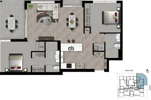Floorplan of Homely unit listing, ID:21157551/15 Duncan Street, West End QLD 4101