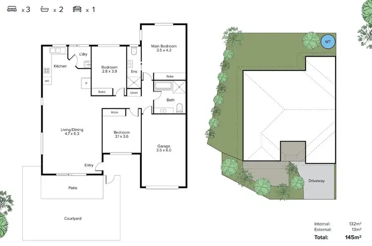 Floorplan of Homely unit listing, 6 White Ibis Drive, Griffin QLD 4503