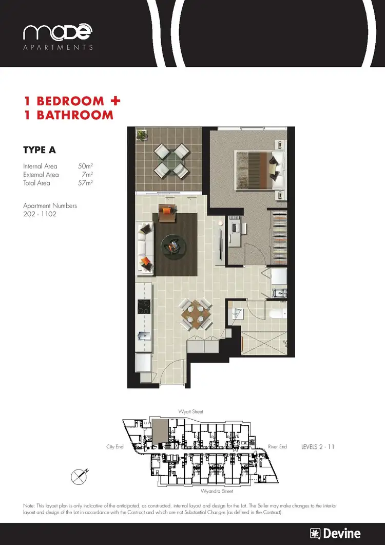 Floorplan of Homely unit listing, ID:21157767/42 Wyandra Street, Newstead QLD 4006