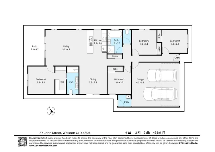 Floorplan of Homely house listing, 37 John Street, Walloon QLD 4306