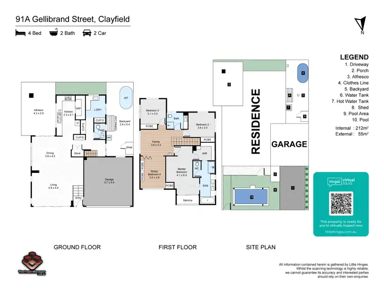 Floorplan of Homely house listing, 91A Gellibrand Street, Clayfield QLD 4011