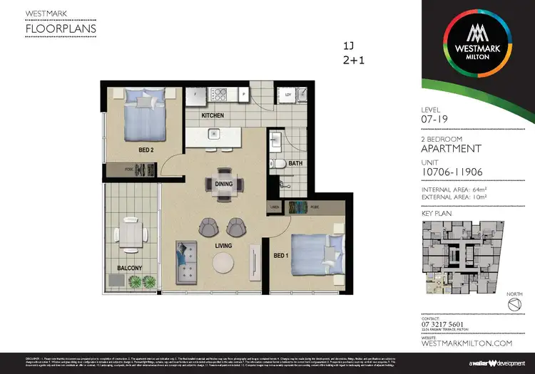 Floorplan of Homely apartment listing, ID:21158055/22 Railway Terrace, Milton QLD 4064