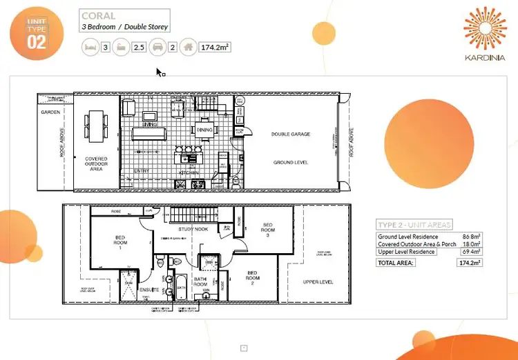 Floorplan of Homely townhouse listing, 10/1A Regatta Boulevard, Wurtulla QLD 4575