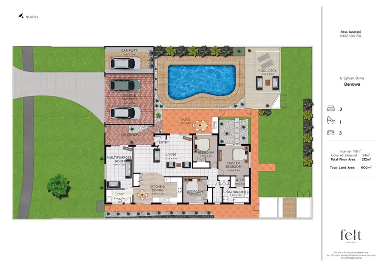 Floorplan of Homely house listing, 6 Sylvan Drive, Benowa QLD 4217