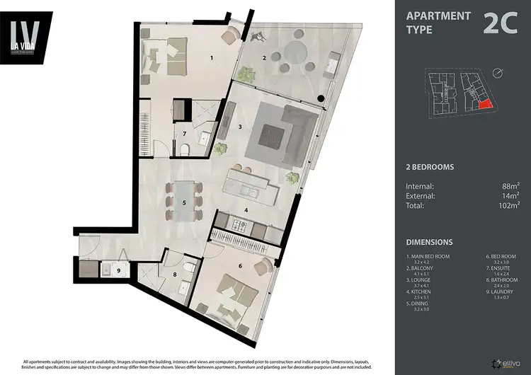Floorplan of Homely unit listing, 006/27 Commercial Road, Newstead QLD 4006