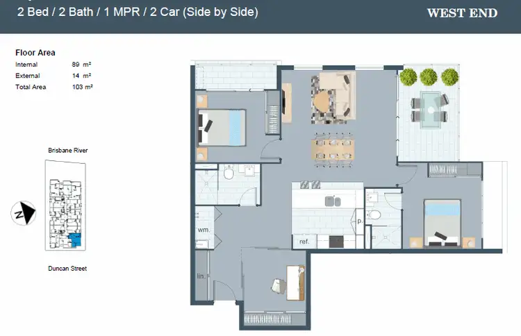 Floorplan of Homely apartment listing, ID:21158523/25 Duncan Street, West End QLD 4101