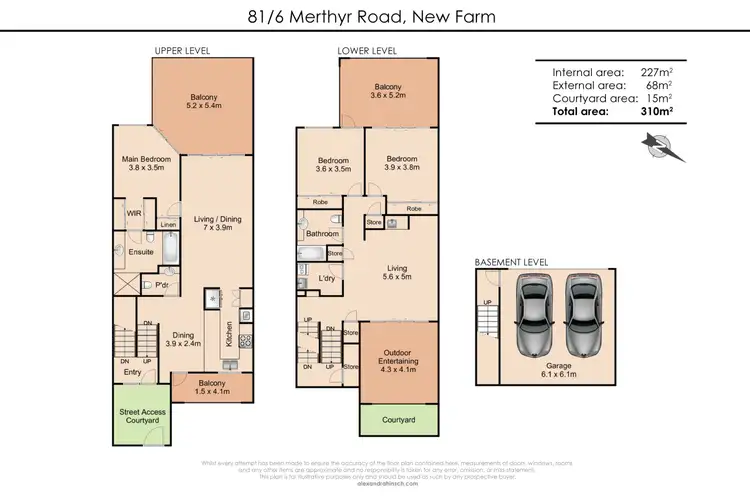 Floorplan of Homely apartment listing, ID:21156691/6 Merthyr Road, New Farm QLD 4005