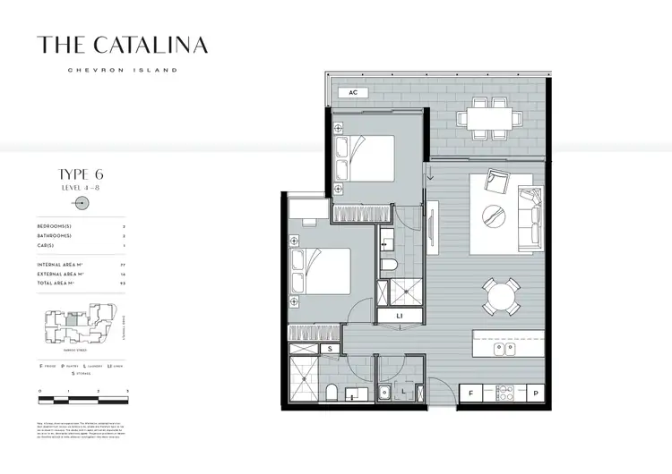 Floorplan of Homely apartment listing, ID:21159057/256 Stanhill Drive, Surfers Paradise QLD 4217