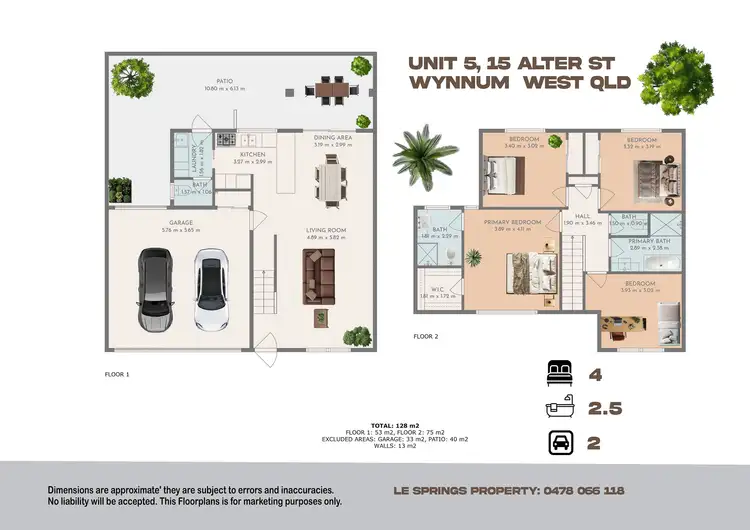 Floorplan of Homely townhouse listing, 15 Alter Street, Wynnum West QLD 4178