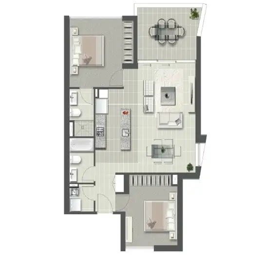 Floorplan of Homely apartment listing, ID:21159302/2 Harbour Road, Hamilton QLD 4007
