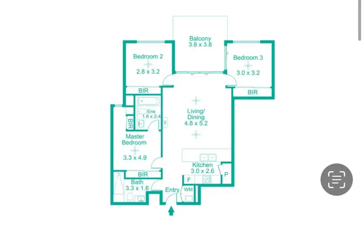 Floorplan of Homely apartment listing, ID:21159855/10 Curwen Terrace, Chermside QLD 4032