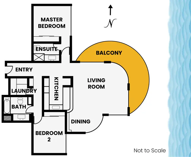 Floorplan of Homely apartment listing, ID:21159938/30 Laycock Street, Surfers Paradise QLD 4217