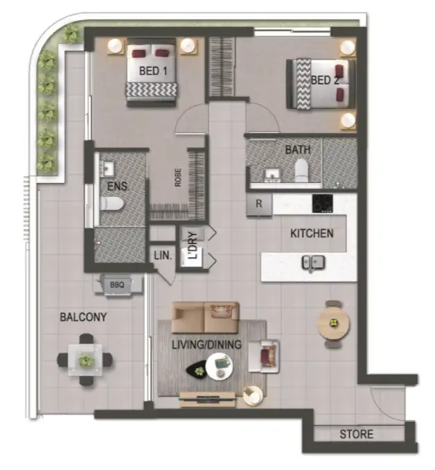 Floorplan of Homely apartment listing, ID:21160058/616 Main Street, Kangaroo Point QLD 4169