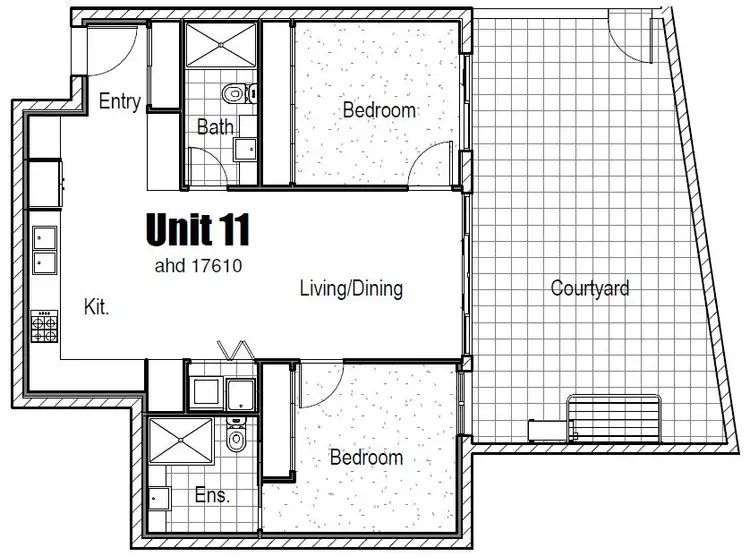 Floorplan of Homely unit listing, ID:21160672/165 Ekibin Road East, Tarragindi QLD 4121