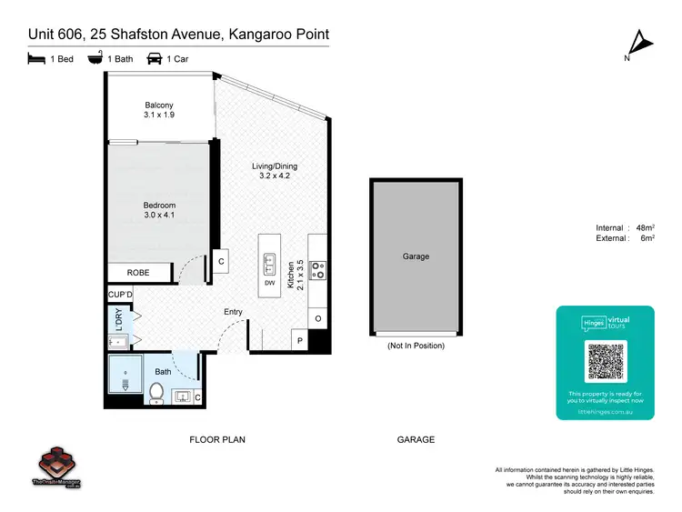 Floorplan of Homely apartment listing, ID:21160728/25 Shafston Avenue, Kangaroo Point QLD 4169
