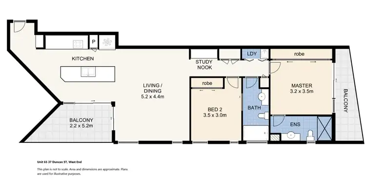 Floorplan of Homely apartment listing, 65/37 Duncan ST, West End QLD 4101